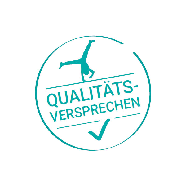 Grafik mit dem Schattenspringer Qualittsversprechen